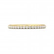 FlyerFit® 14K Yellow Gold Micropave Cutdown Wedding Band