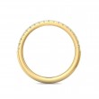 FlyerFit® 14K Yellow Gold Micropave Cutdown Wedding Band