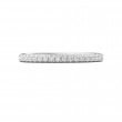 FlyerFit® 18K White Gold Micropave Cutdown Wedding Band