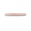 FlyerFit® 18K Pink Gold Micropave Cutdown Wedding Band