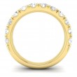 FlyerFit® 14K Yellow Gold Micropave Cutdown Wedding Band