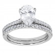 3ct Pear Hidden Halo Engagement Ring