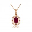 Ruby & Diamond Pendant