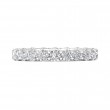 FlyerFit® 18K White Gold Eternity Wedding Band