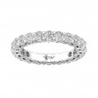 FlyerFit® 18K White Gold Eternity Wedding Band