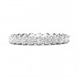 FlyerFit® 14K White Gold Eternity Wedding Band