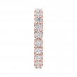 FlyerFit® 14K Pink Gold Eternity Wedding Band