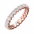 FlyerFit® 14K Pink Gold Eternity Wedding Band