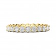 FlyerFit® 18K Yellow Gold Eternity Wedding Band