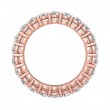 FlyerFit® 18K Pink Gold Eternity Wedding Band