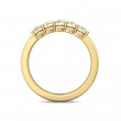 FlyerFit® 18K Yellow Gold Shared Prong Wedding Band