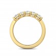 FlyerFit® 18K Yellow Gold Shared Prong Wedding Band