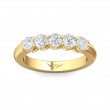 FlyerFit® 14K Yellow Gold Shared Prong Wedding Band