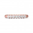 FlyerFit® 14K Pink Gold Shared Prong Wedding Band