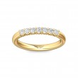 FlyerFit® 14K Yellow Gold Shared Prong Wedding Band