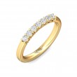 FlyerFit® 14K Yellow Gold Shared Prong Wedding Band