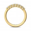 FlyerFit® 18K Yellow Gold Shared Prong Wedding Band