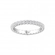 FlyerFit® Platinum Eternity Wedding Band