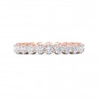 FlyerFit® 14K Pink Gold Eternity Wedding Band