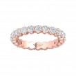 FlyerFit® 14K Pink Gold Eternity Wedding Band