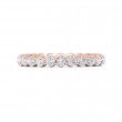 FlyerFit® 14K Pink Gold Eternity Wedding Band