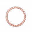 FlyerFit® 14K Pink Gold Eternity Wedding Band