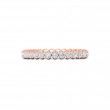 FlyerFit® 14K Pink Gold Eternity Wedding Band