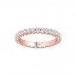 FlyerFit® 14K Pink Gold Eternity Wedding Band