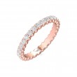 FlyerFit® 14K Pink Gold Eternity Wedding Band