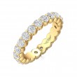 FlyerFit® 14K Yellow Gold Eternity Wedding Band