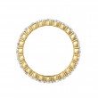 FlyerFit® 18K Yellow Gold Eternity Wedding Band