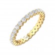 FlyerFit® 18K Yellow Gold Eternity Wedding Band