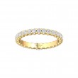 FlyerFit® 14K Yellow Gold Eternity Wedding Band