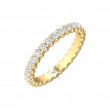 FlyerFit® 14K Yellow Gold Eternity Wedding Band