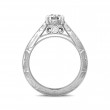 FlyerFit® 18K White Gold Vintage Engagement Ring