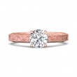 FlyerFit® 18K Pink Gold Vintage Engagement Ring