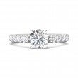 FlyerFit® Platinum Vintage Engagement Ring