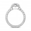 FlyerFit® Platinum Vintage Engagement Ring