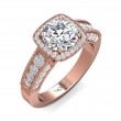 FlyerFit® 18K Pink Gold Encore Engagement Ring