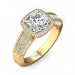 FlyerFit® 18K Yellow Gold Encore Engagement Ring