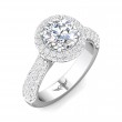 FlyerFit® Platinum Encore Engagement Ring