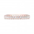 FlyerFit® 14K Pink Gold Micropave Wedding Band