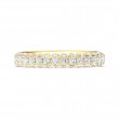 FlyerFit® 14K Yellow Gold Micropave Wedding Band