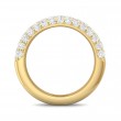 FlyerFit® 14K Yellow Gold Micropave Wedding Band