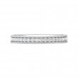 FlyerFit® 14K White Gold Vintage Wedding Band