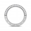 FlyerFit® 14K White Gold Vintage Wedding Band