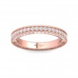 FlyerFit® 18K Pink Gold Vintage Wedding Band