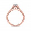 FlyerFit® 14K Pink Gold Vintage Engagement Ring