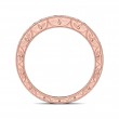 FlyerFit® 14K Pink Gold Vintage Wedding Band