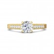 FlyerFit® 14K Yellow Gold Vintage Engagement Ring